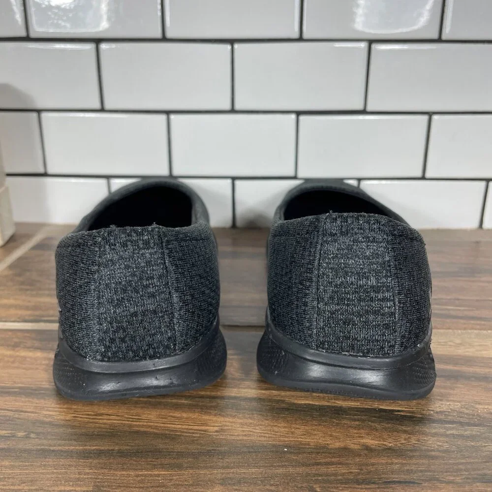 Skechers Go Step Lite Evoke Shoes Womens Size 6 Black Gray Comfort Slip Ons - Picture 4 of 13